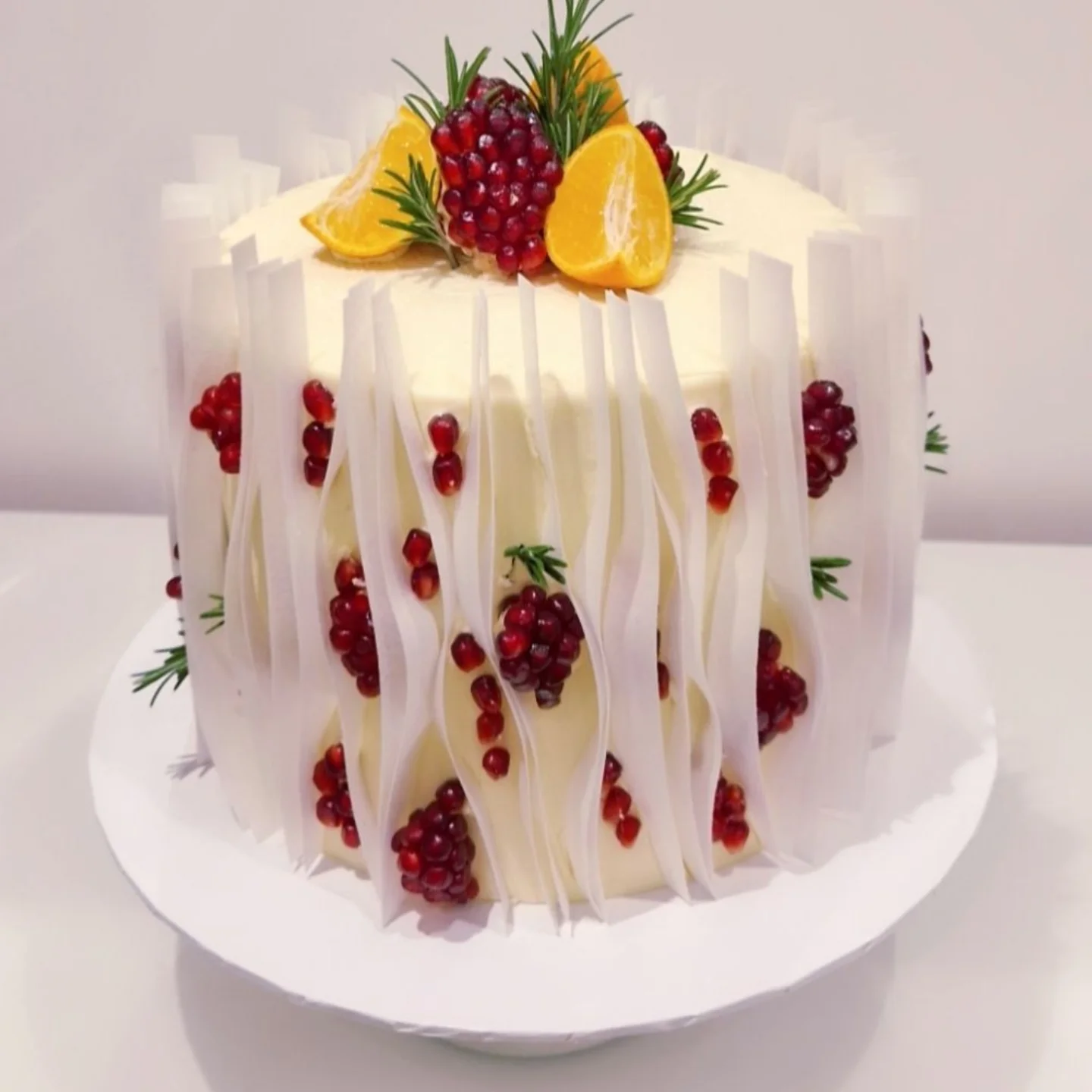 Pomegranate pleats